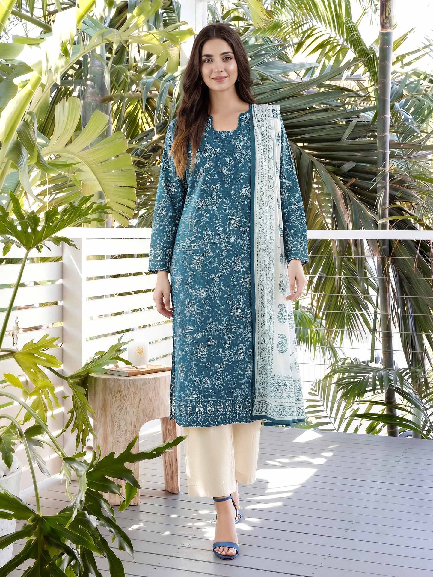 2 Piece Lawn Paste Suit (Unstitched)