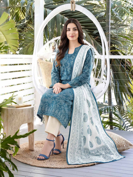 2 Piece Lawn Paste Suit (Unstitched)