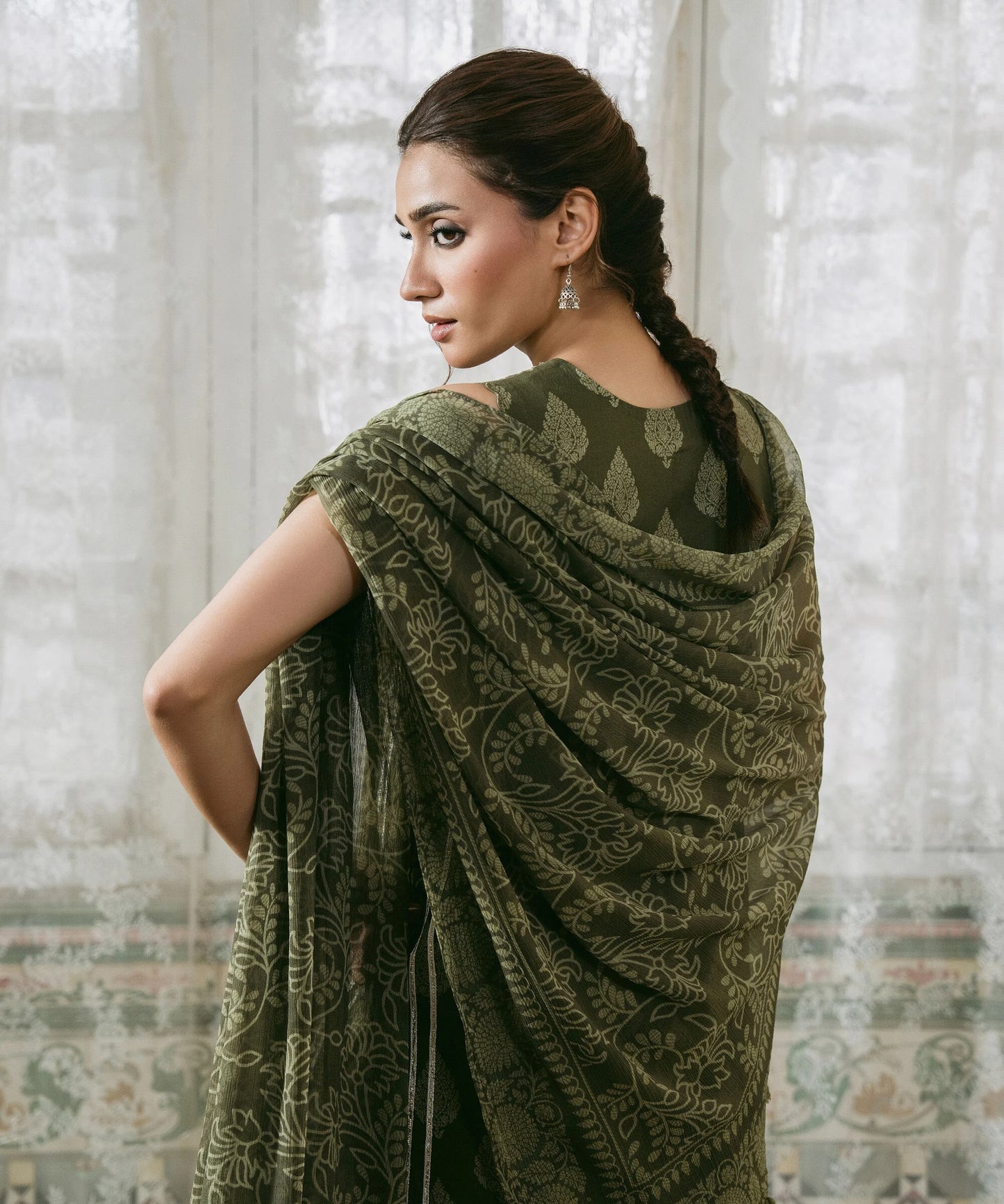 3 Piece - Embroidered Cotton Suit