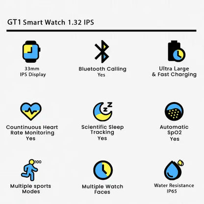 GT1 Smartwatch | Bluetooth Calling